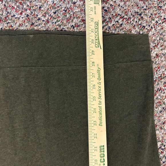 J. Crew Olive Green Cotton Crewneck Long Sleeve Sweater-Tee Size L - Picture 8 of 9